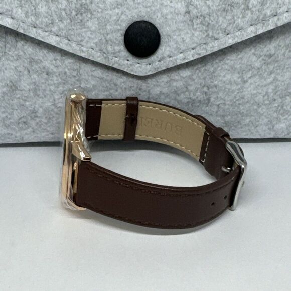 Burei S-19006M Men's Brown Leather Strap Analog Dial Quartz Wrist Watch JNA53 - Picture 8 of 12